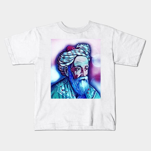 Omar Khayyam Portrait | Omar Khayyam Artwork 13 Kids T-Shirt by JustLit